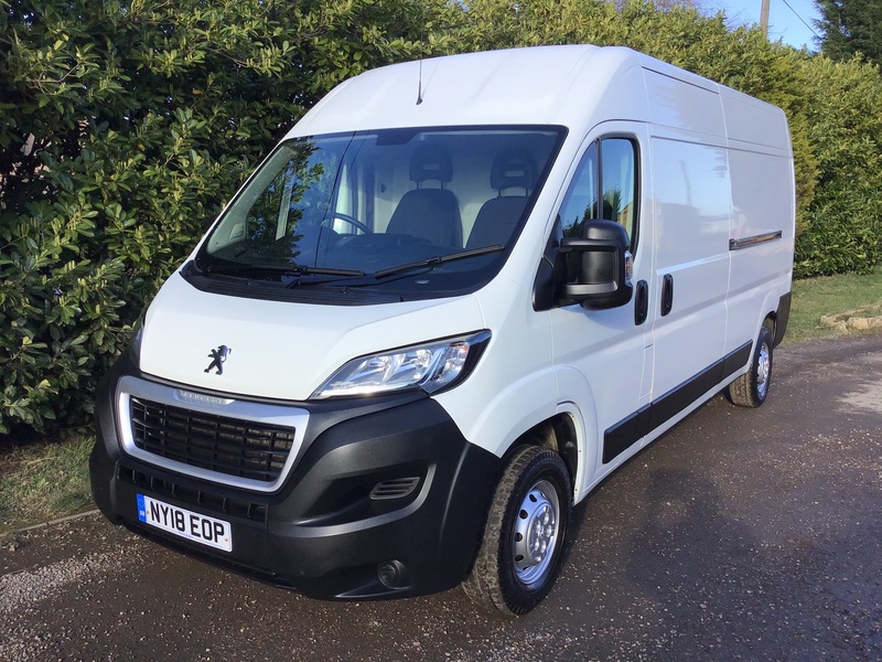 View PEUGEOT BOXER 2.0 BLUE HDI 335 130PS EURO6 L3H2 LONG WHEEL BASE HIGH ROOF ULEZ FREE VAN