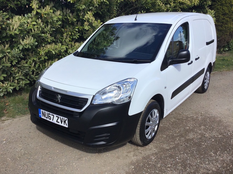 View PEUGEOT PARTNER BLUE HDI S L2 EURO6 ULEZ COMPLIANT LONG WHEEL BASE TWIN SIDE LOAD DOORS