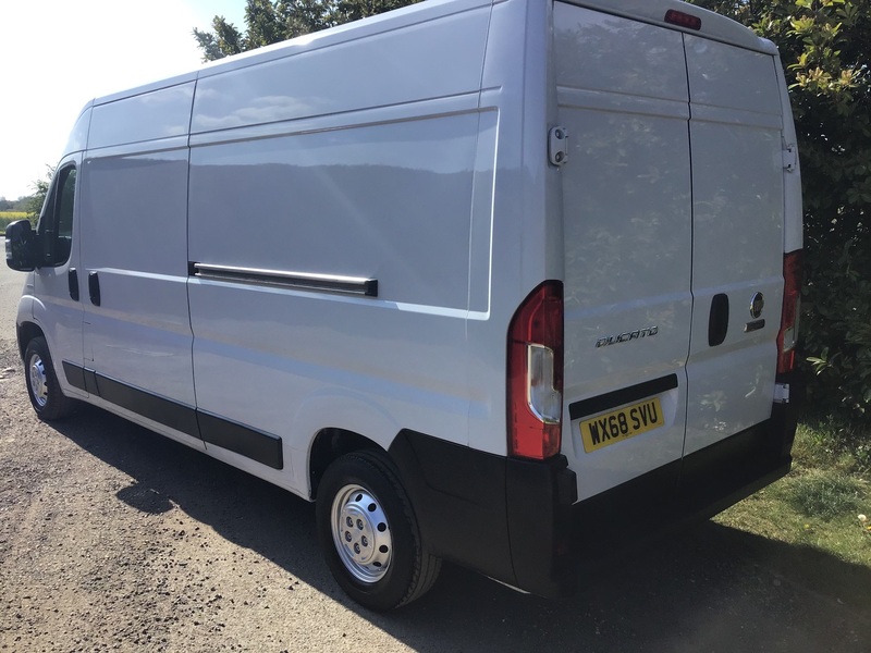 View FIAT DUCATO 35  MULTIJET II 130ps LONG WHEELBASE HIGH ROOF EURO6 ULEZ COMPLIANT VAN