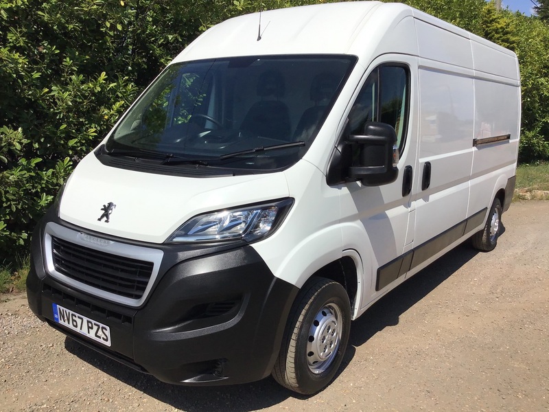 View PEUGEOT BOXER BLUE HDI 335 L3H2 EURO6 ULEZ COMPLIANT, LONG WHEEL BASE HIGH ROOF VAN