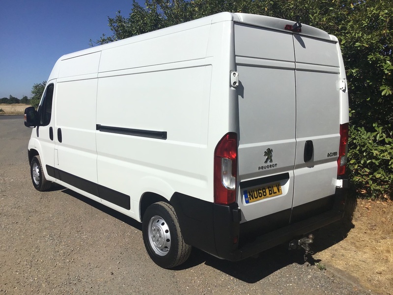 View PEUGEOT BOXER 2.0 HDI BLUE 130PS 335 LONG WHEEL BASE HIGH ROOF VAN, EURO 6 ULEZ COMPLIANT, 1 OWNER, 69,000 MILES,